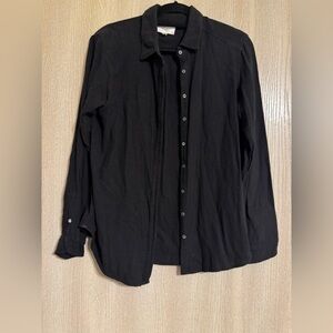 Xirena Classic Black Button-Up Shirt